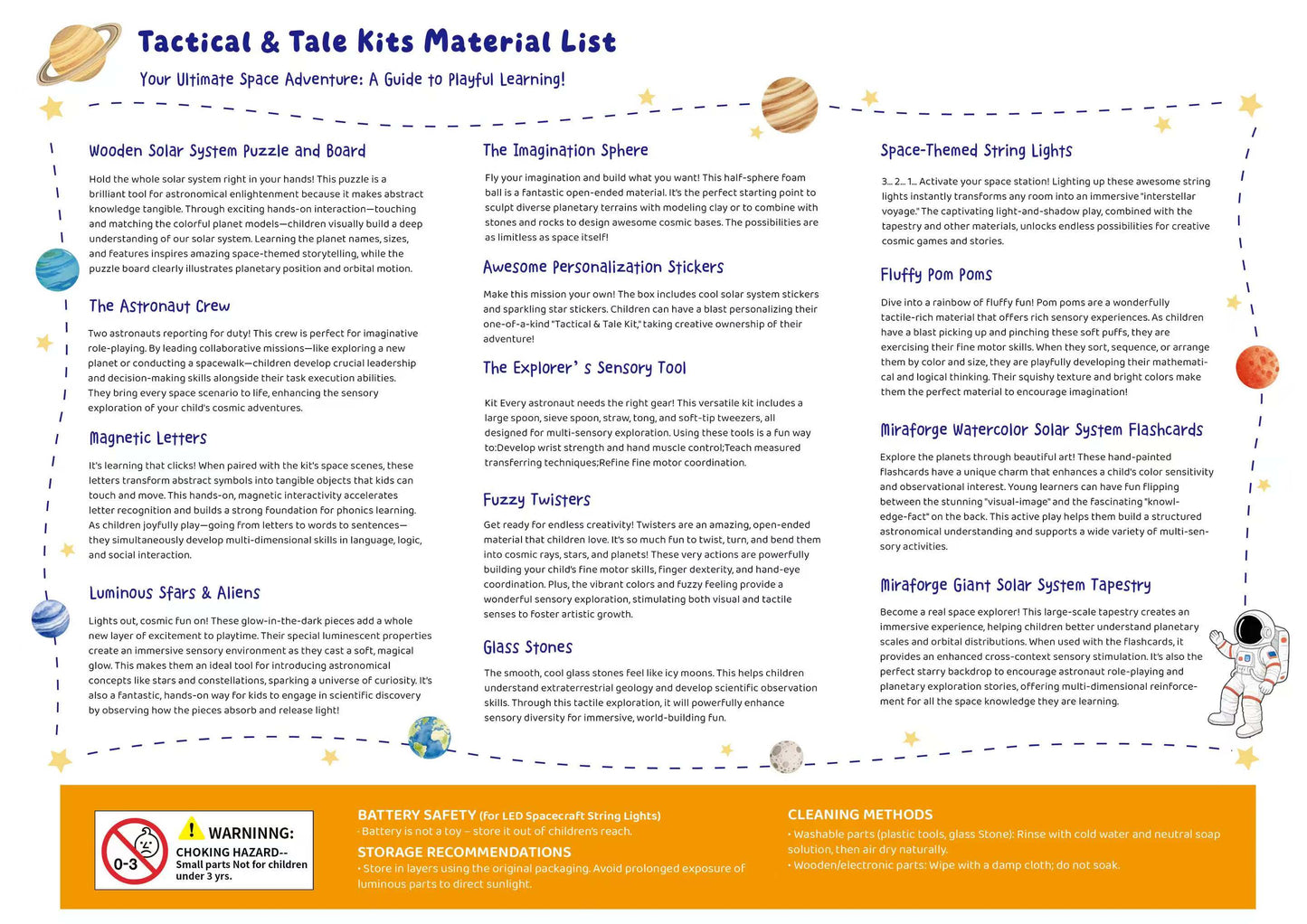 Tactical & Tale Kits| Outer Space Theme